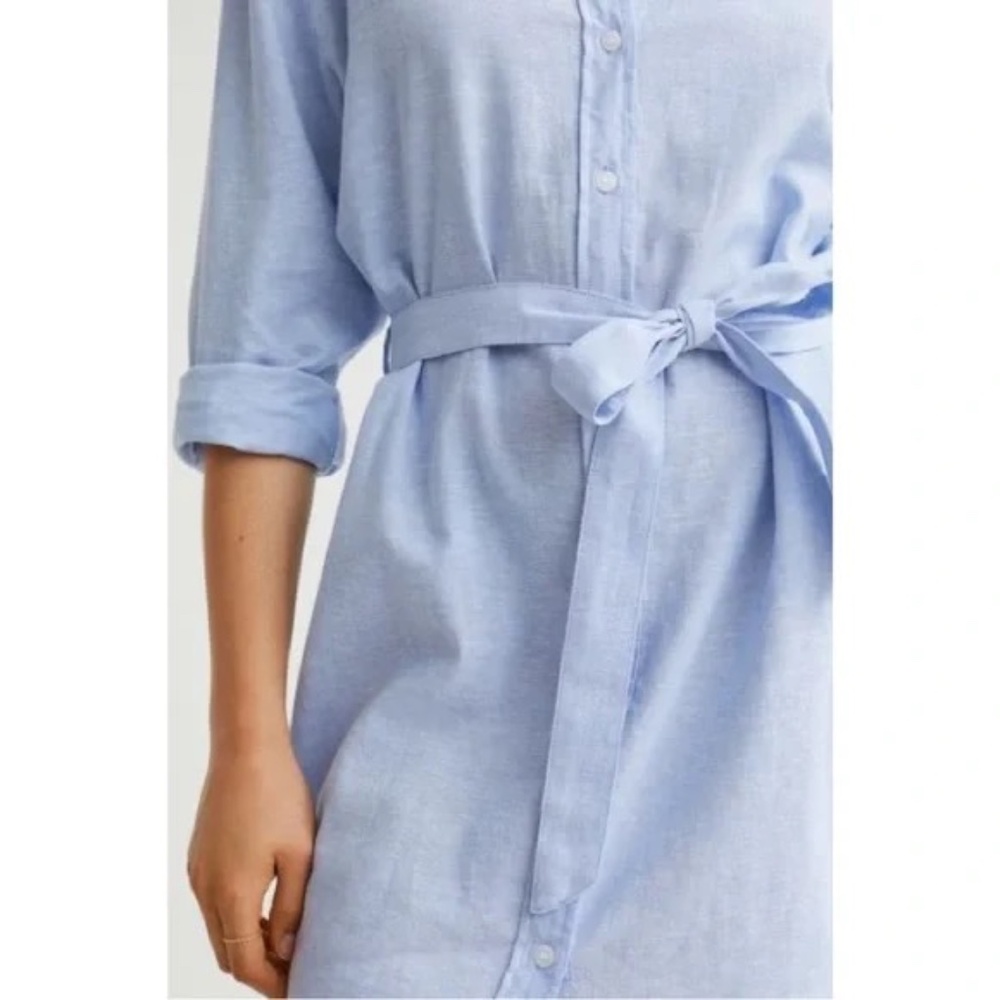 H&M Linen Blend Shirt Dress - Picture 3 of 3